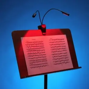 Luz Led Para Atril de partituras recargable por USB doble braso On Stage LED2224-EXP