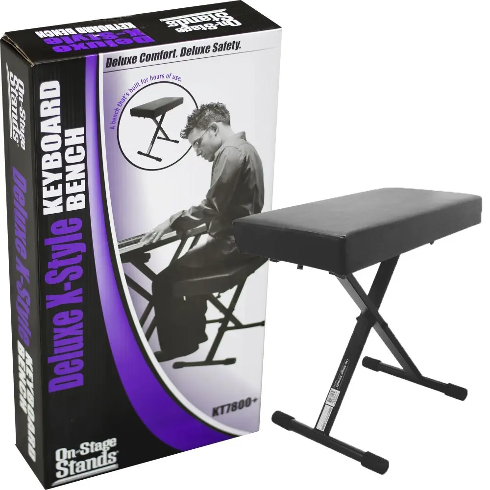 Taburete para Piano o Teclado ajuste Rapido de 3 posiciones On Stage KT7800-PLUS