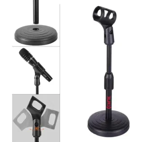 Soporte de Microfono de Mesa recto base redonda con pipeta Dline DSPM