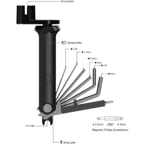 Manivela con Set de Destonilladores y Llaves Cherub CGT1
