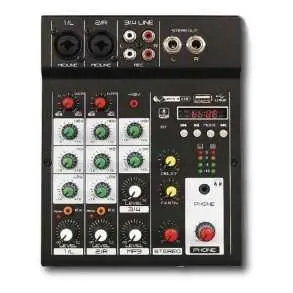 Pack Sonido Bafles 10" MIxer Microfono Soportes con funda