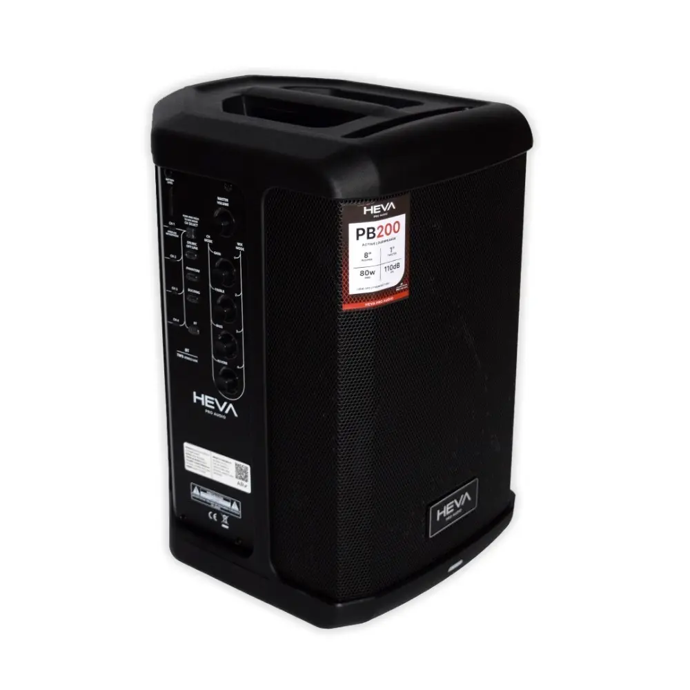 Bafle Activo 8" Recargable con Bluetooth 80W Heva Pro Audio PB200