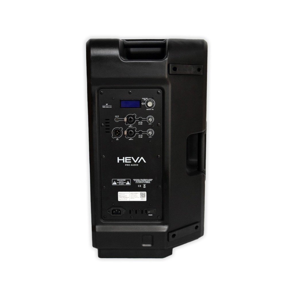 Bafle Activo 12" con Bluetooth 500W DSP LCD Heva Pro Audio D12