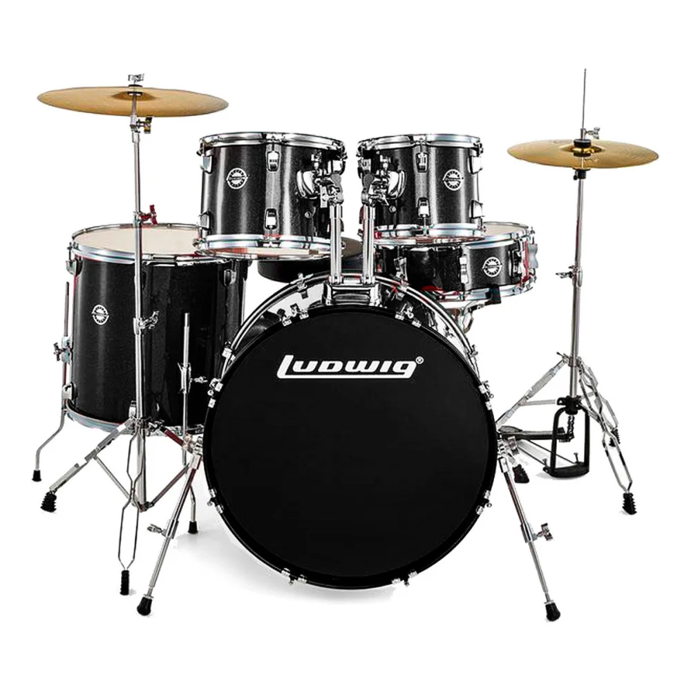 Bateria 5 Cuerpos Bombo 22 Fierros y Platillos Ludwig LC19511DIR