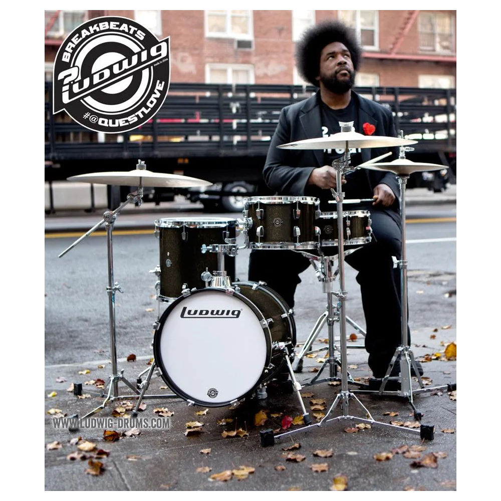 Bateria 4 Cuerpos Bombo 16 + Funda Ludwig LC2791DIR