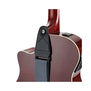 Correa de guitarra con extremos de cuero On Stage GSA10GR
