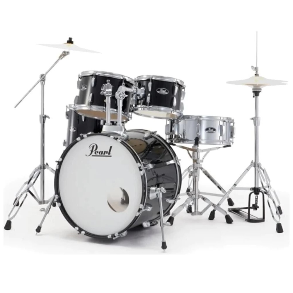 Bateria Roadshow 5 Cuerpos Bombo 22" 5 Fierros con Banqueta y Portapalillos Pearl RS525MSB/C 31