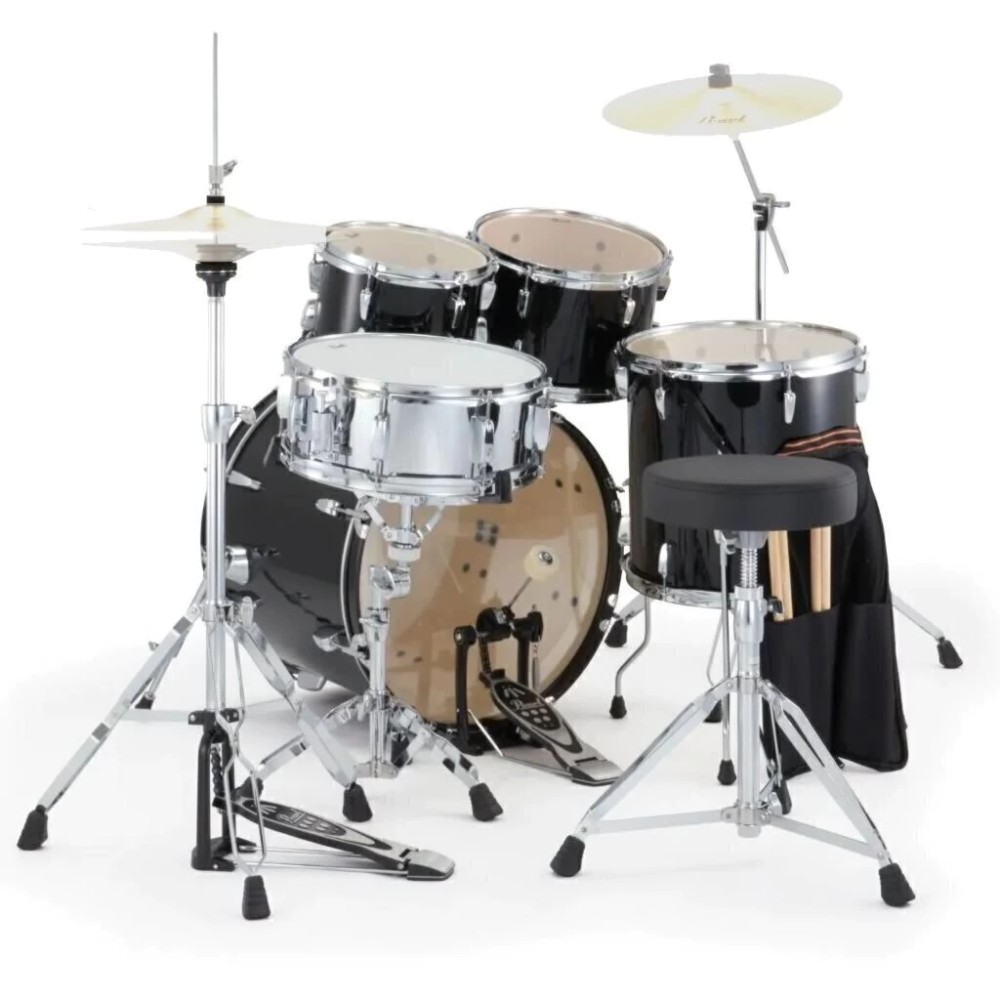 Bateria Roadshow 5 Cuerpos Bombo 22" 5 Fierros con Banqueta y Portapalillos Pearl RS525MSB/C 31