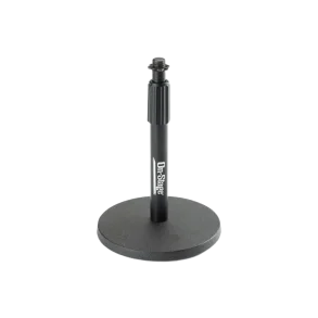 Soporte de micrófono para escritorio ajustable On Stage DS7200B con base redonda