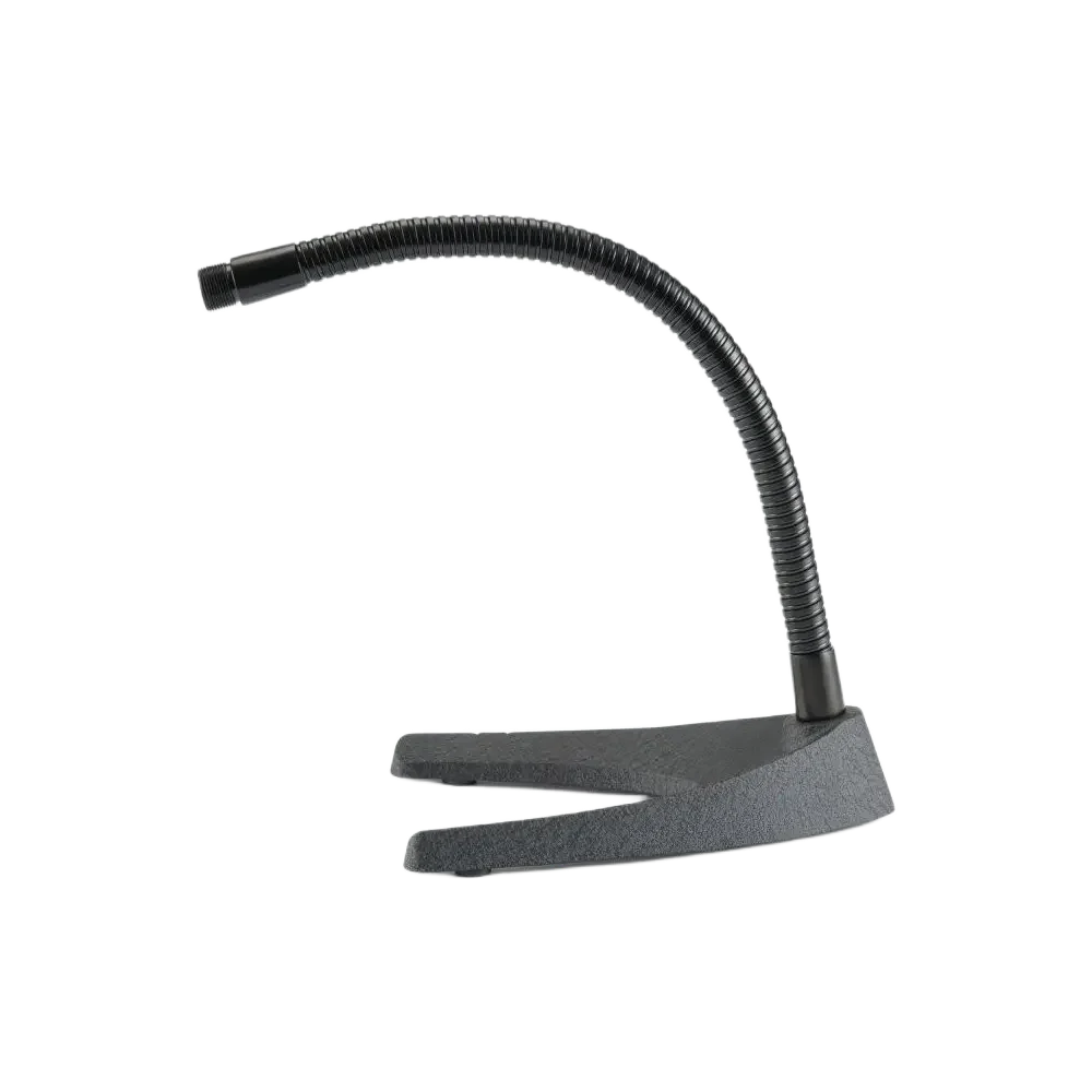 Soporte para micrófono de escritorio con cuello de ganso flexible On Stage DS6213 Base pesada