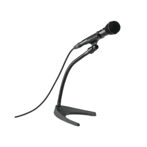 Soporte para micrófono de escritorio con cuello de ganso flexible On Stage DS6213 Base pesada