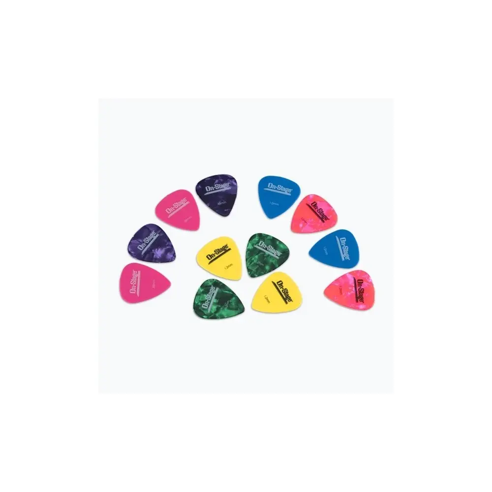 Púas de guitarra medianas y pesadas On-Stage GP12MH