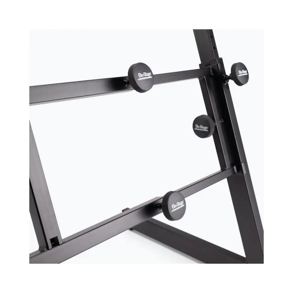 Soporte de teclado plegable en Z con segundo nivel On-Stage KS7365EJ