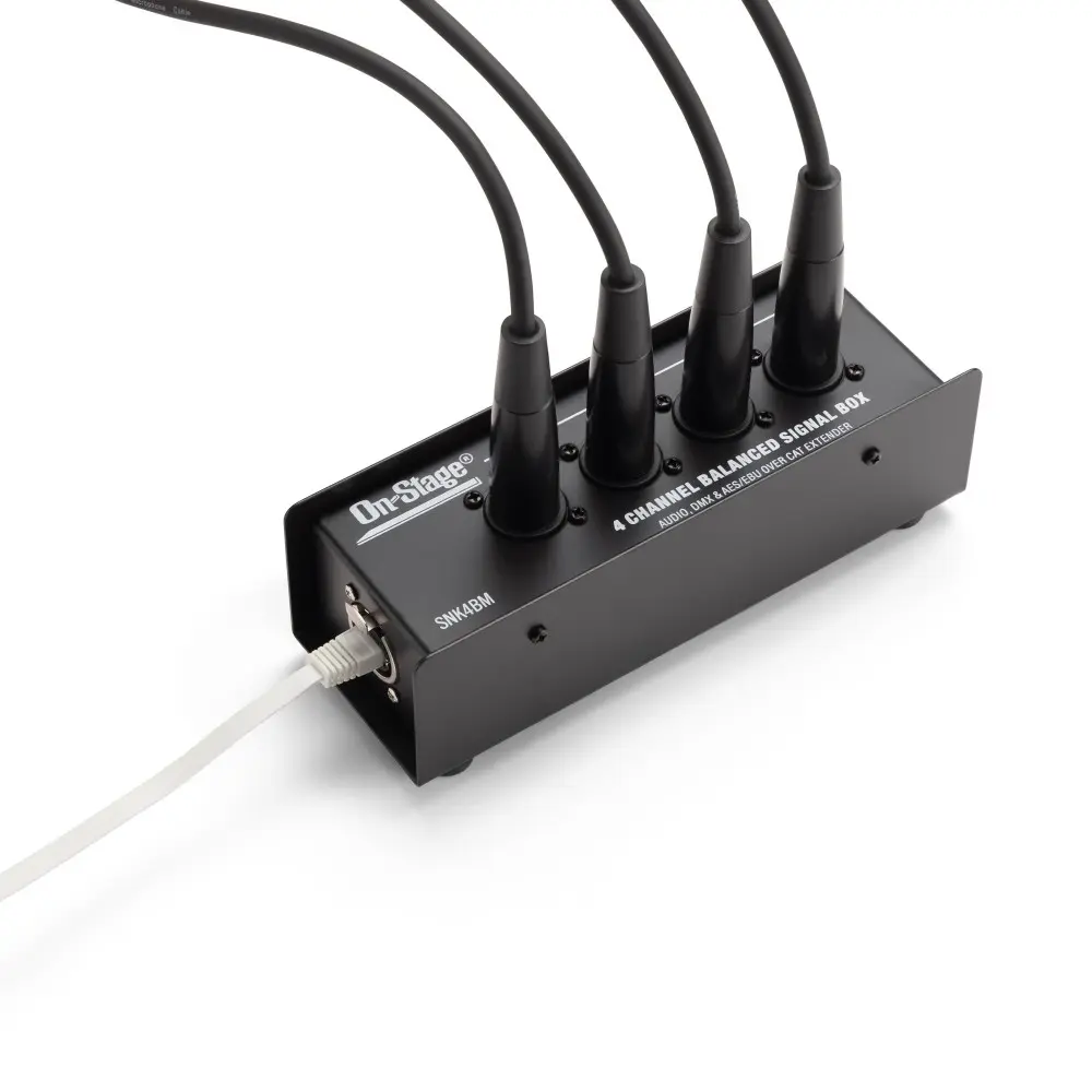 Caja de 4 Canales Ethernet Hembra On-Stage OSPRO-SNK4BM