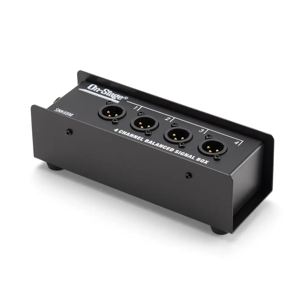 Caja de 4 Canales Ethernet Hembra On-Stage OSPRO-SNK4BM