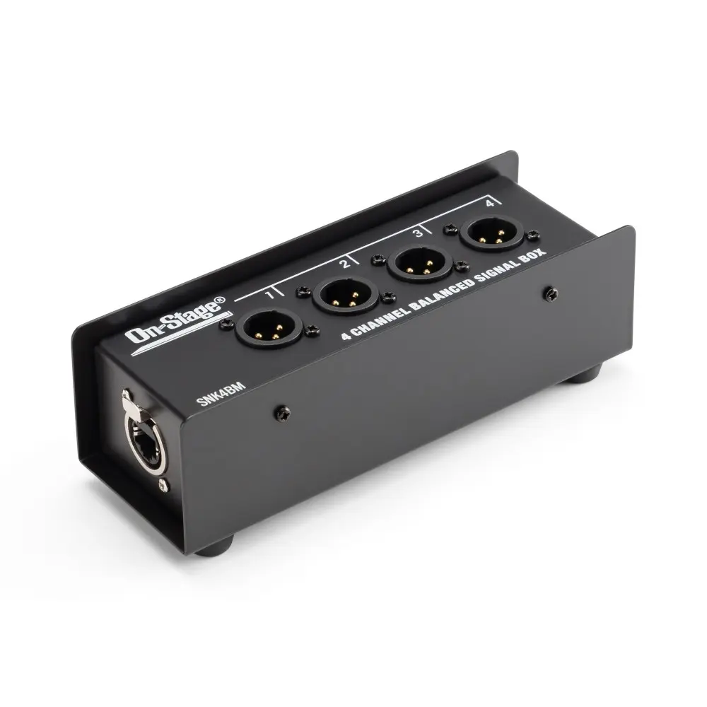 Caja de 4 Canales Ethernet Hembra On-Stage OSPRO-SNK4BM
