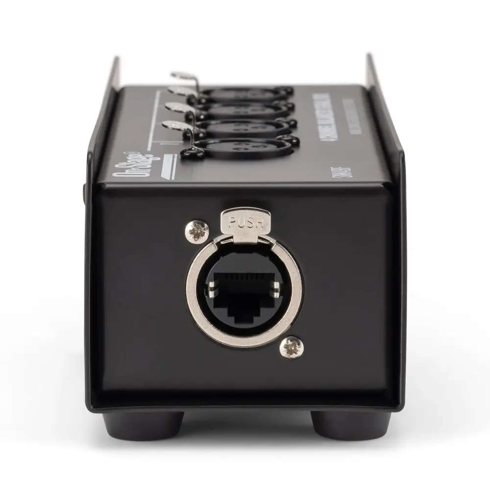 Caja de 4 Canales Ethernet Macho On-Stage OSPRO-SNK4BF