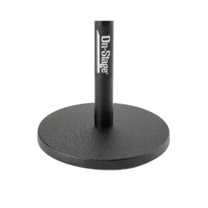 Soporte de Micrófono para Escritorio con Ajuste Rápido On Stage DS7200QRB base redonda