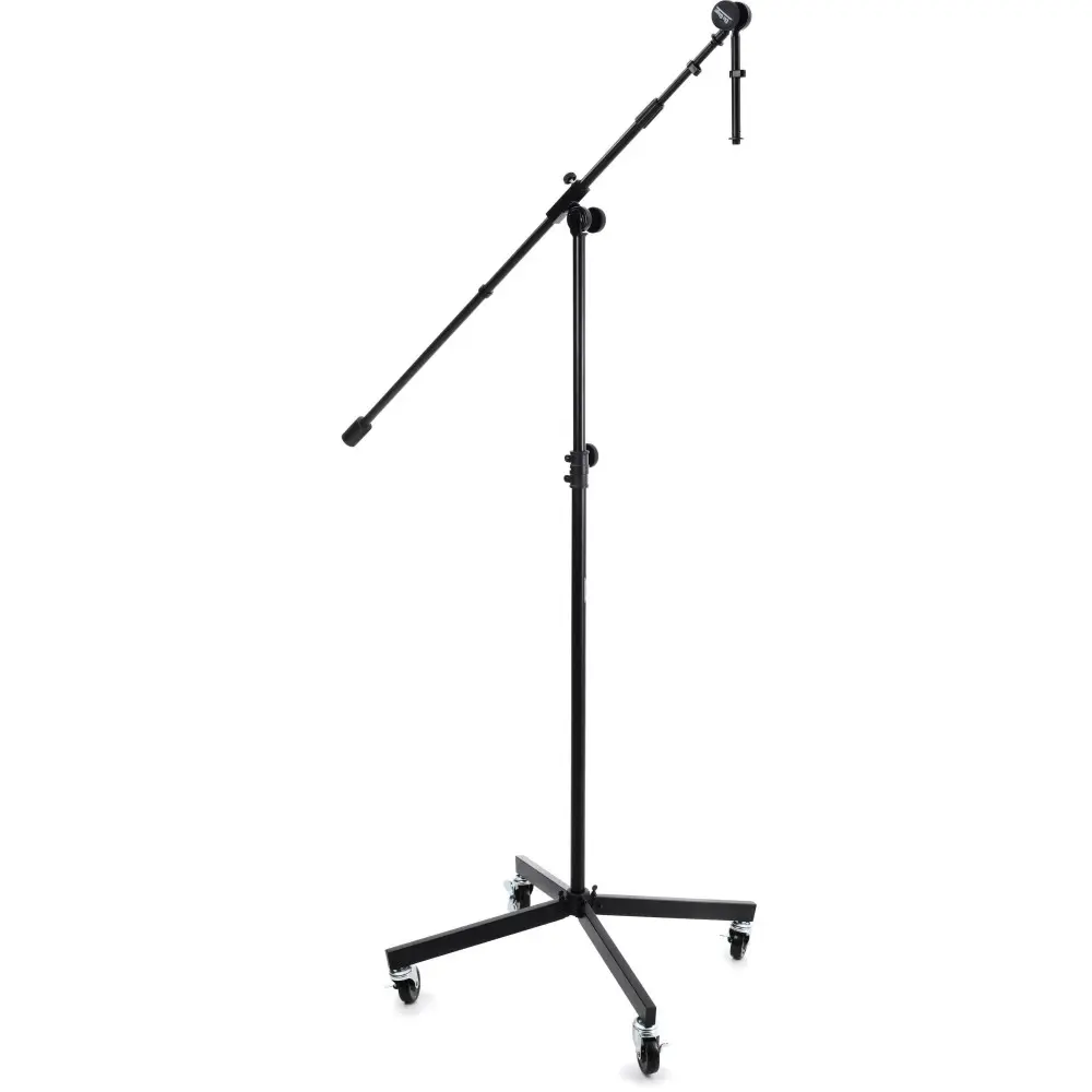 Soporte Microfono Trípode de estudio con brazo articulado 7" con ruedas On-Stage SB96