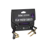Pack Cables interpedal x 3 15 Cm Flat Patch Plug Plug Angular On Stage OSPRO-FPC-3