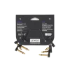Pack Cables interpedal x 3 15 Cm Flat Patch Plug Plug Angular On Stage OSPRO-FPC-3