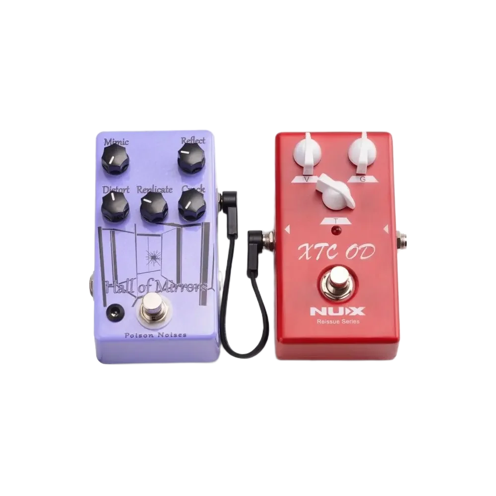 Pack Cables interpedal x 3 15 Cm Flat Patch Plug Plug Angular On Stage OSPRO-FPC-3