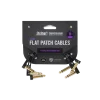 Pack Cables interpedal x 3 15 Cm Flat Patch Plug Plug Angular On Stage OSPRO-FPC-3
