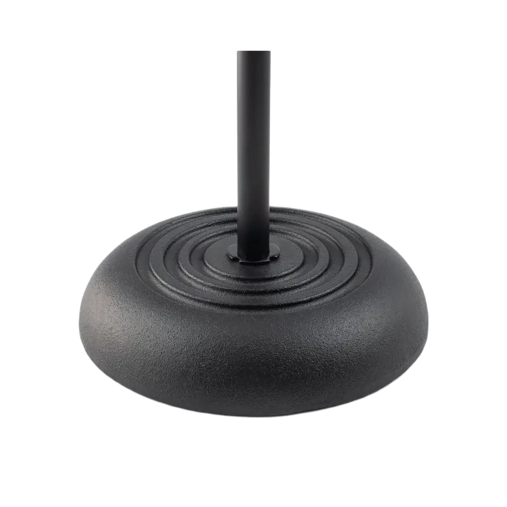 Soporte de micrófono recto con base redonda On Stage MS7201 Negro