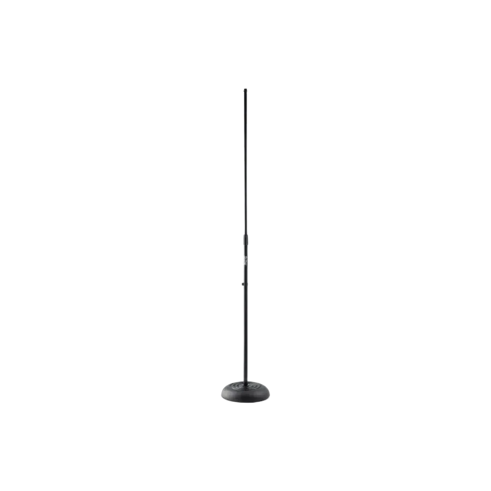 Soporte de micrófono recto con base redonda On Stage MS7201 Negro