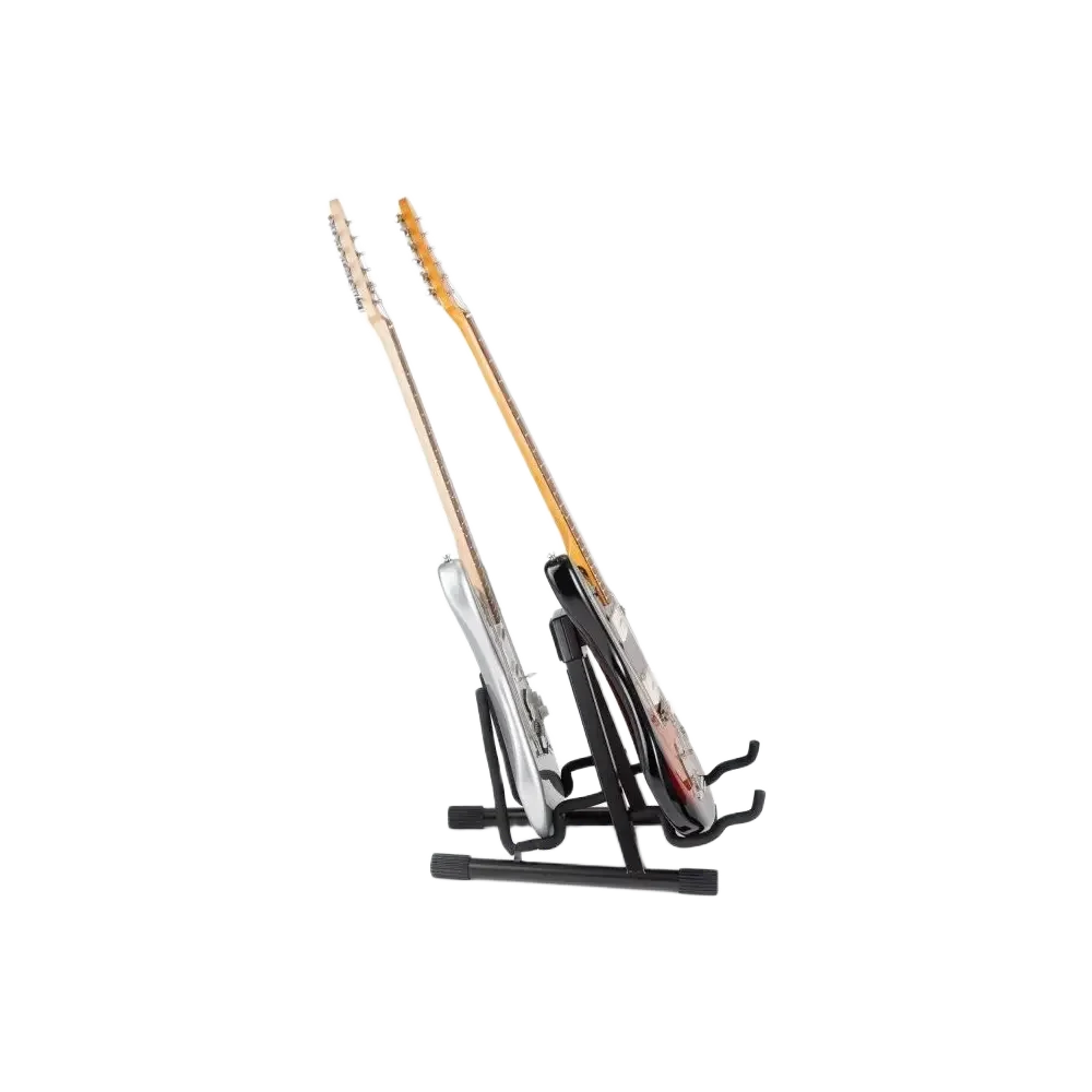 Soporte profesional para guitarra doble con estructura en A On Stage GS7462DB