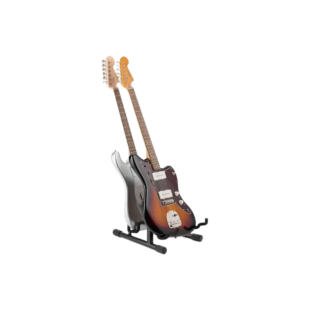 Soporte profesional para guitarra doble con estructura en A On Stage GS7462DB