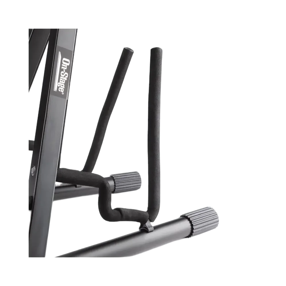 Soporte profesional para guitarra doble con estructura en A On Stage GS7462DB