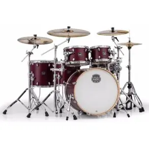BATERIA Mapex ARMORY STUDIO Cordovan Red 6 cuerpos Sin fierros Bombo Ciego AR-628SRE