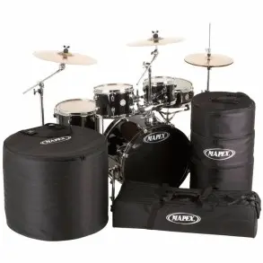 Bateria Mapex Travel 5 cuerpos Medidas Chicas Fierros y Fundas