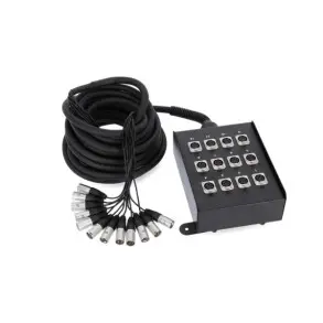 Patchera Envio 12 Auxiliares 10 Metros Adam Hall 12C10