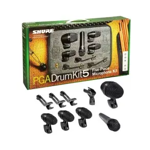 Kit de 5 Micrófonos / Shure PGADRUMKIT5 / Mics Para Batería