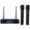 Micrófono inalámbrico Ross mu-626 UHF Doble de Mano + Estuche